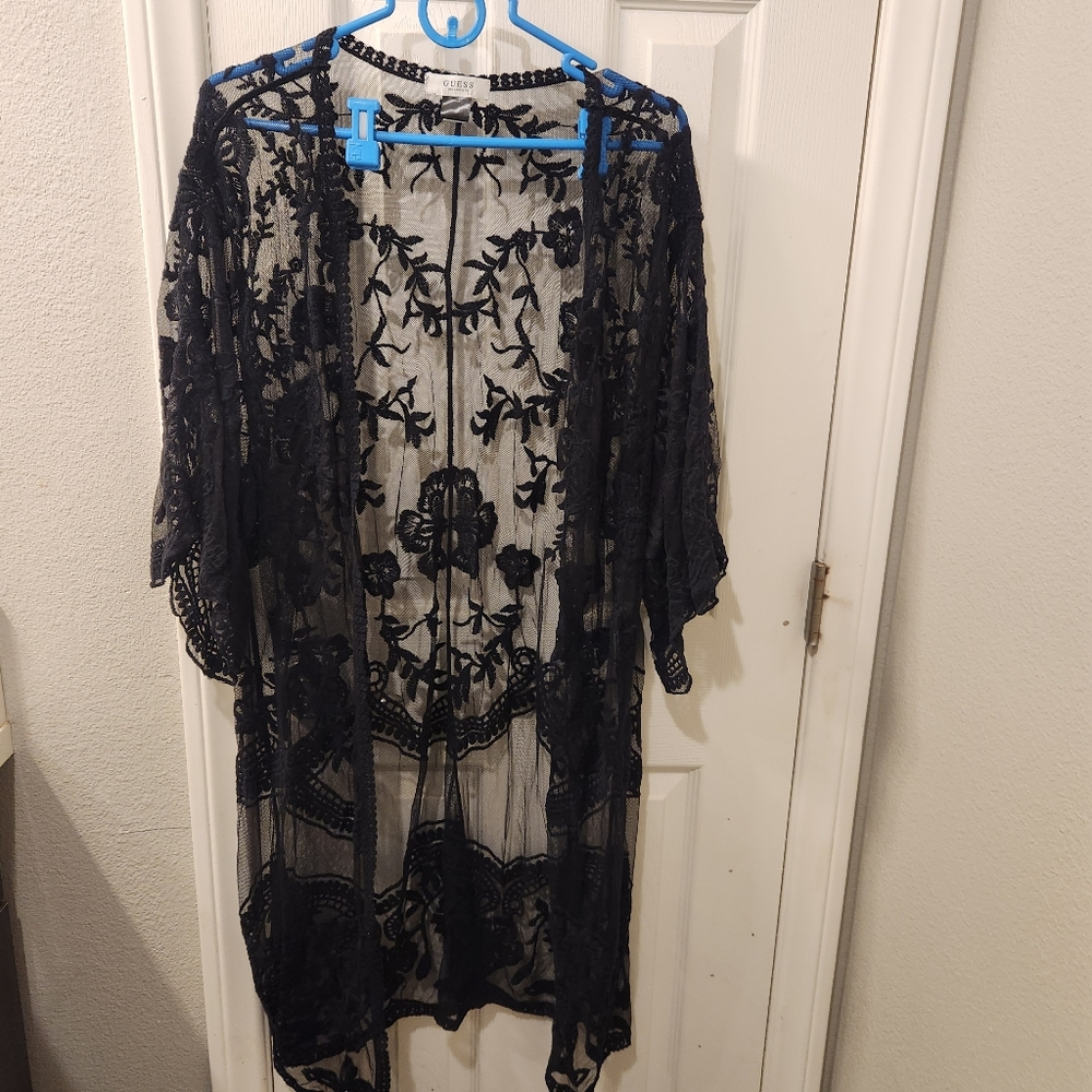 Guess lace duster size osfm